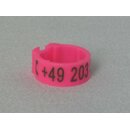 Clipringe Lasergraviert 50 Stck pink 5mm