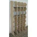 Sitzregal 24 Sitze (6 x 4), 183 x 97,9 x 24 cm