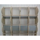 Sitzregal 24 Sitze (6 x 4), 183 x 97,9 x 24 cm