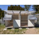 Komplett Voliere 4m breit x 2m tief x 2,2m hoch inkl....