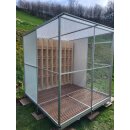Komplett Voliere 2m breit x 2m tief x 2,2m hoch inkl....