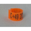 Clipringe Lasergraviert 50 Stück orange 8mm