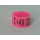 Clipringe Lasergraviert 50 Stück pink 8mm