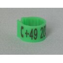 Clipringe Lasergraviert 50 Stück grün 8mm