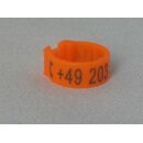 Clipringe Lasergraviert 50 Stück orange 5mm
