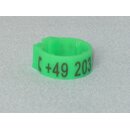 Clipringe Lasergraviert 50 Stück grün 5mm