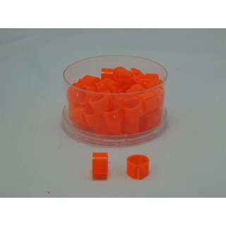 50 Clipringe / Erkennungsringe orange 8mm