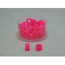 50 Clipringe / Erkennungsringe pink 8mm