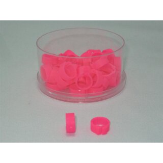 50 Clipringe / Erkennungsringe pink 5mm