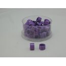 50 Clipringe / Erkennungsringe lila 8mm