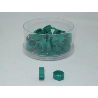 50 Clipringe / Erkennungsringe grün 5mm