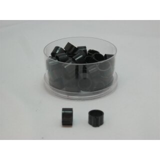 50 Clipringe / Erkennungsringe schwarz 8mm