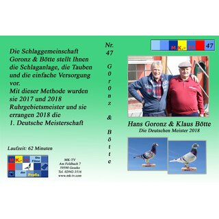 DVD Nummer 47 Hans Goronz & Klaus Bötte
